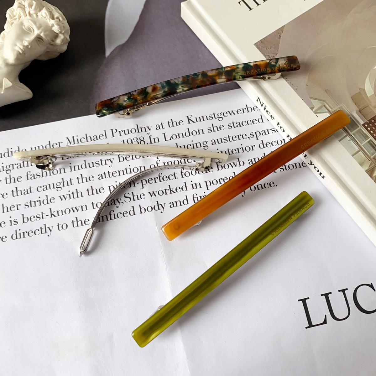 

Пружинная заколка Senior Sens, наполовину завязанная заколка для волос, заколка с одним словом во французском стиле ретро