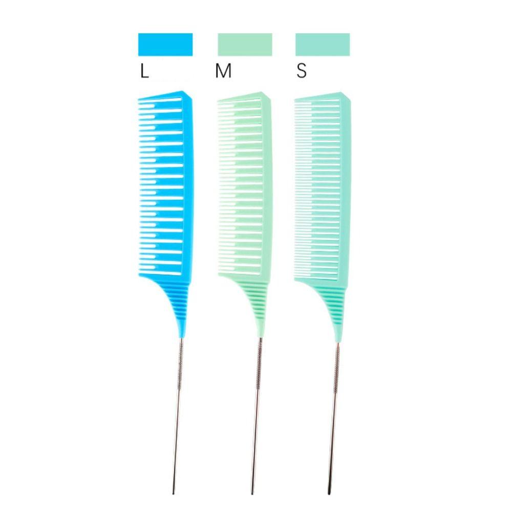 3pcs Highlighting Tailed Comb Set Weaving Hair Styling Combs Coloring Dyeing Comb