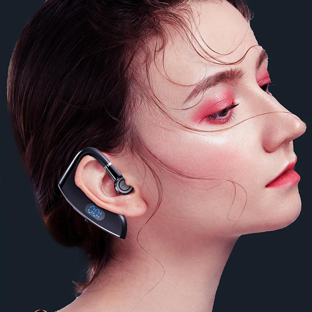 Bluetooth Single Bluetooth Single Fast IPX6 Single LED Battery Level Physical Automatic Instant Wireless Bluetooth Headset for and Compatible with