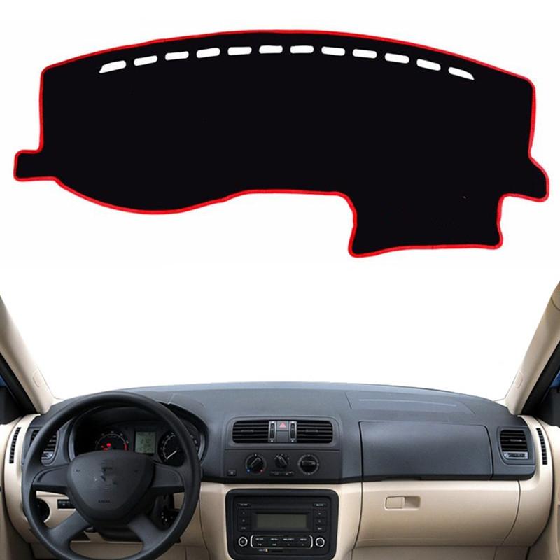 

Для Skoda Fabia 2007-2009 2010 2011 2012 2013 2014 Коврик на панель приборов Защитная накладка от солнца Анти-УФ Ковер Подушка Автоаксессуары Black(Black Edge)
