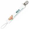 Planetee Pacifier Clip for Name MILA Doe Eyes Like Mommy | Pacifier Clip Newborn Gift