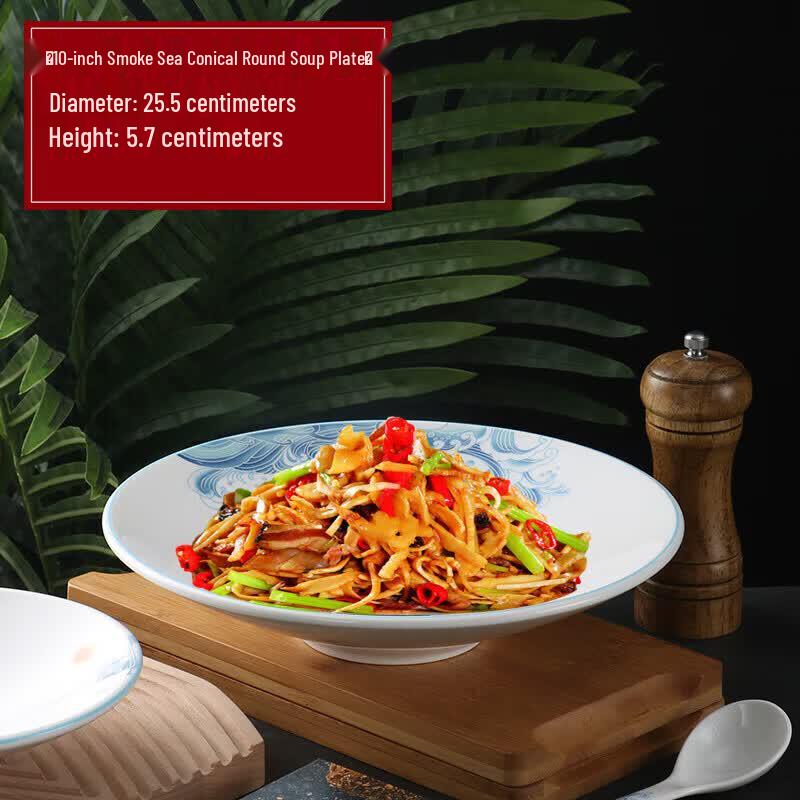 

Elegant Irregular Ceramic Deep Serving Plate