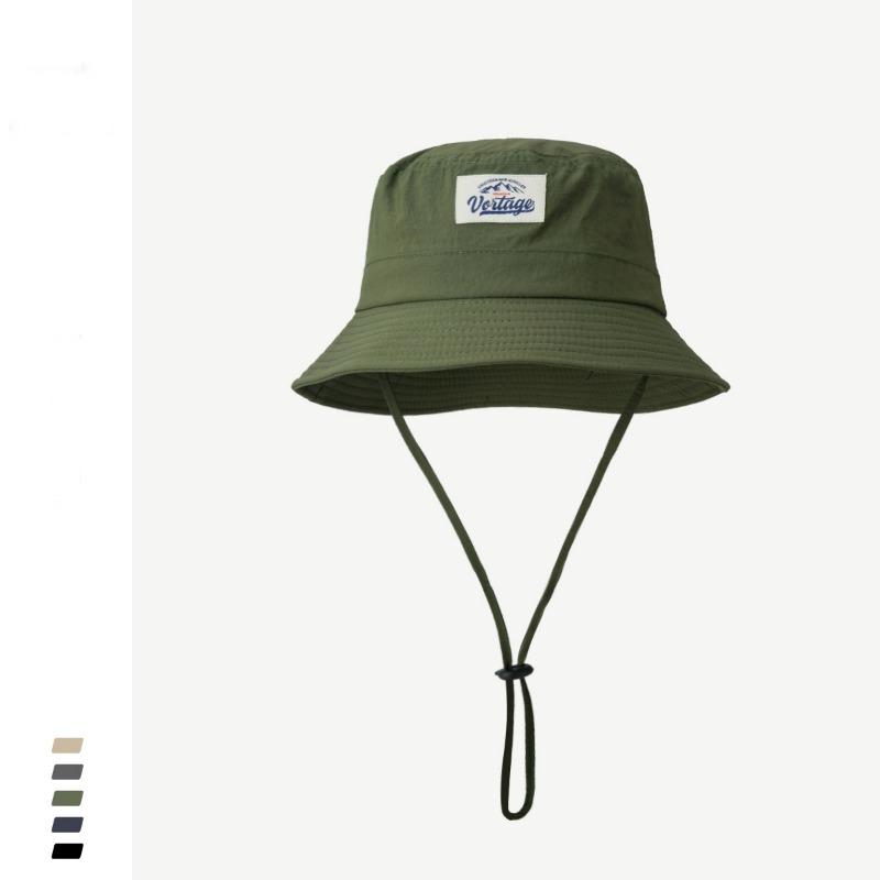 

Универсальная быстросохнущая шляпа-ведро для кемпинга на открытом воздухе, женская летняя дышащая тонкая шляпа-панама от солнца на шнурке, мужская модная M（56-58cm） армия зеленый