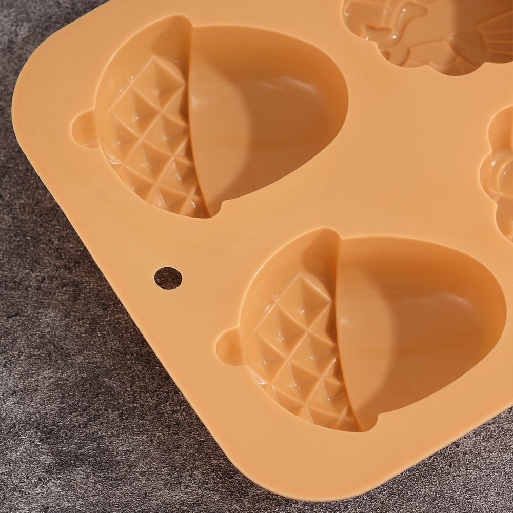 Silicone Baking Mold Leaves Nuts Pattern Halloween Decoration Halloween Pumpkin Cake Mold  Harvest