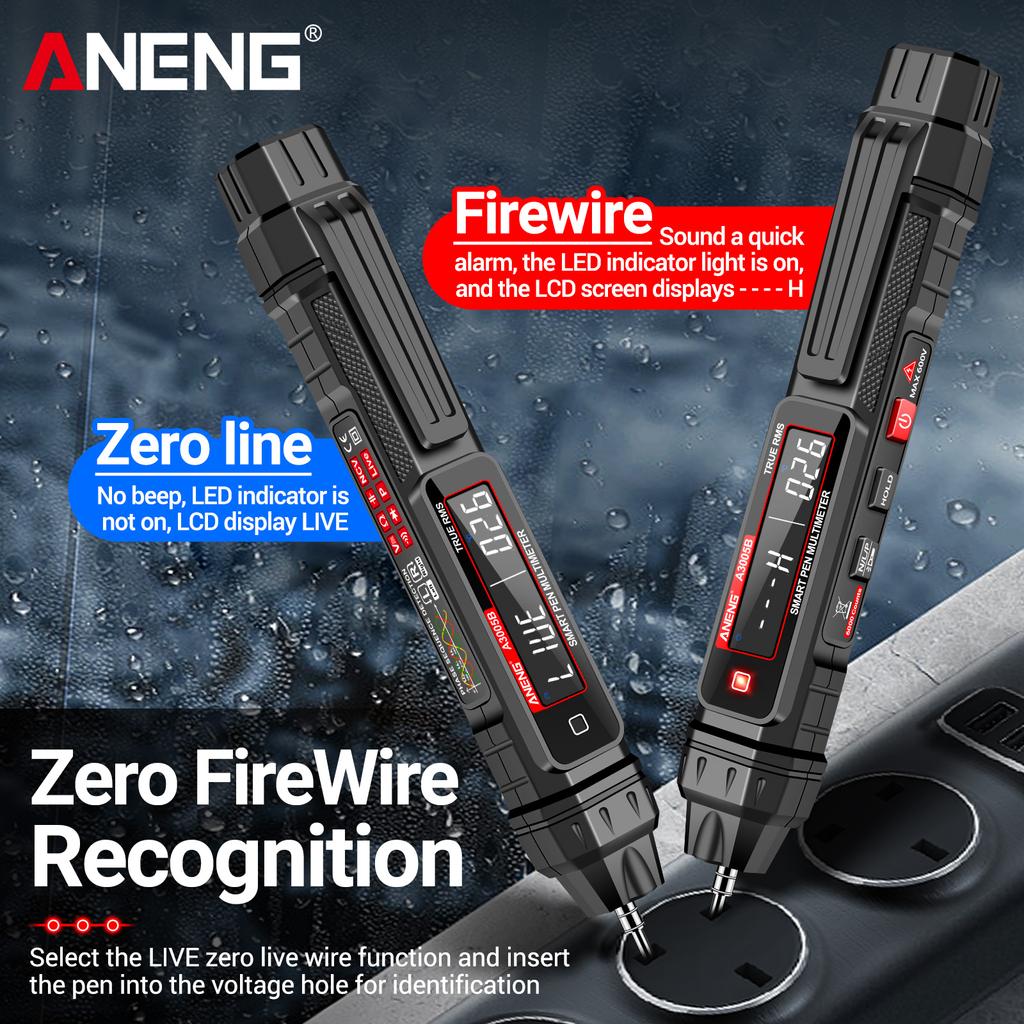ANENG A3005AB Digital Intelligent Professional Multimeter Sensor Stift Phasenfolge Tester AC