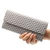 Inden CHEVRON Long Wallet with Traditional Koshu Original Brand [Indenya] Zipper, Craft, Inden, Deerskin, Lacquer, (No. 7606)