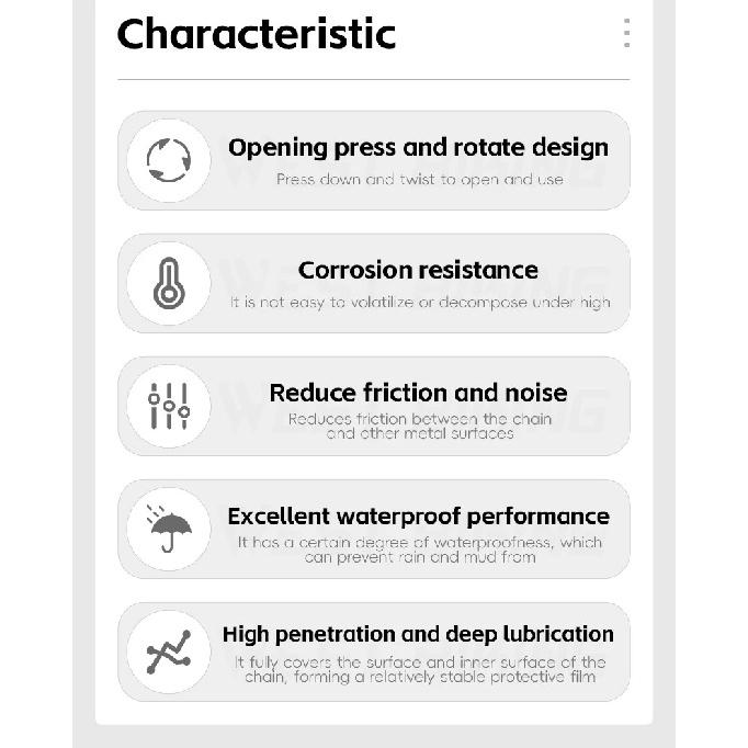 WEST BIKING 60ML Bicycle Long-lasting Chain Lubricant PTFE Chain Oil Cycling Bike Maintenance for Transmission Shafts/Flywheels