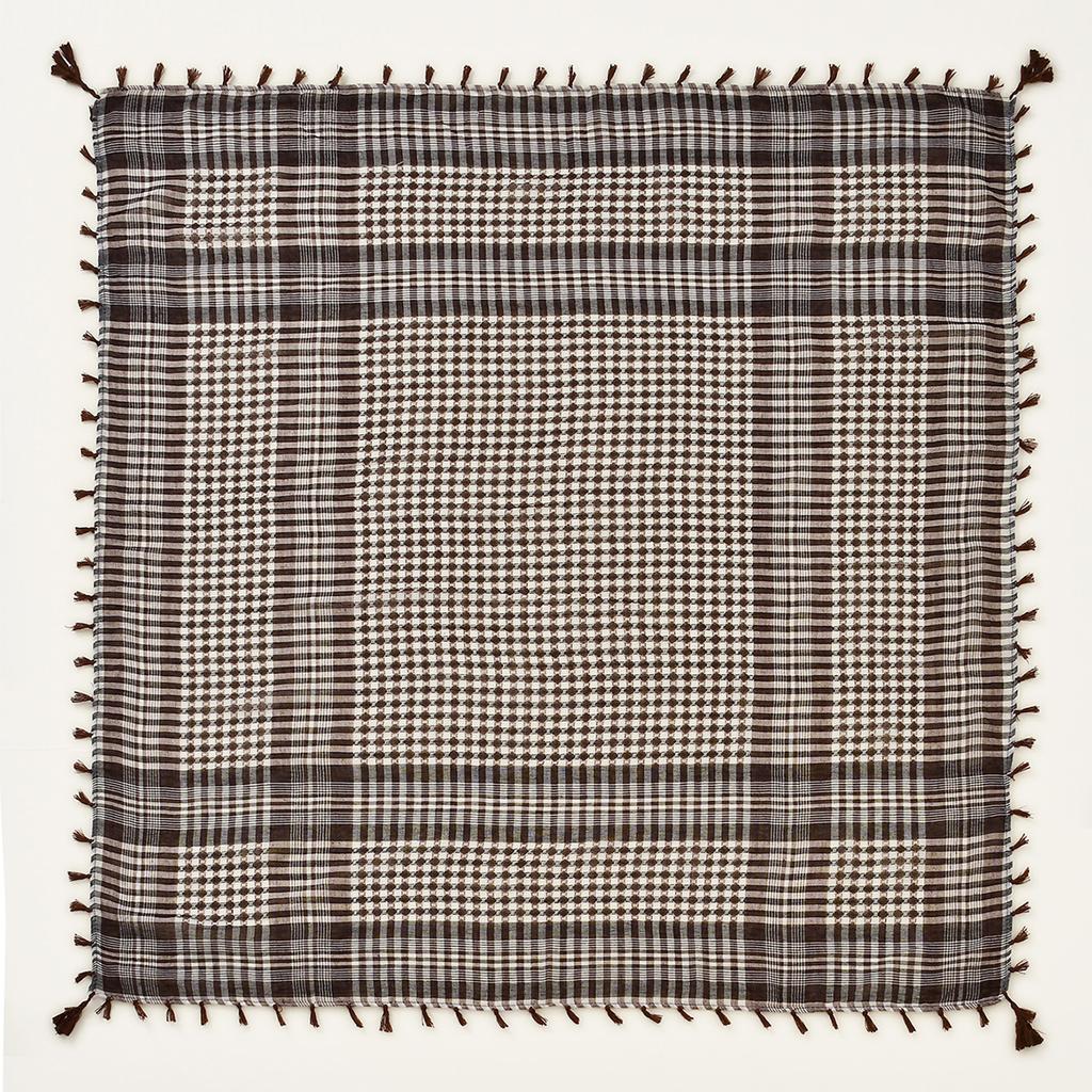 Arab Plain Hijab Scarf Thin Breathable Turban Keffiyeh Middle East Man Square Scarf Soft Polyster Bandana Headband Muslim Veil