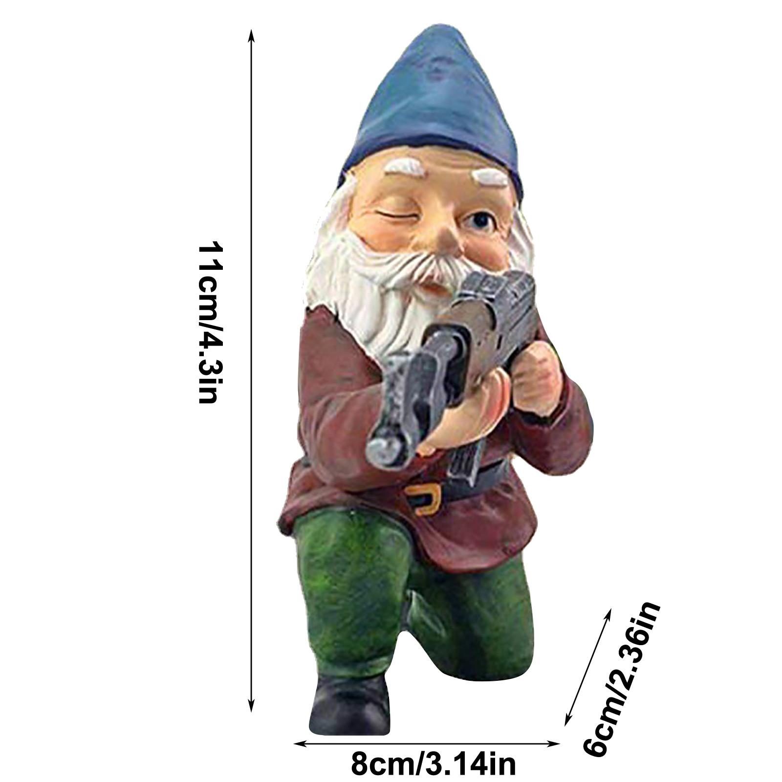 

Стрельба гнома Домашние украшения из смолы Поделки из смолы Стрельба гнома снайпера Забавный пьяный садовый гном Креативный садовый гном Садовая статуя One Size синий