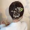 Koreanische Quasten-Haarklammern Exquisite Metall-Blumen-Haarspangen Für Frauen Mädchen Haarschmuck