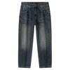 Spring New Retro Wash American High Street Loose Straight Jeans Trousers