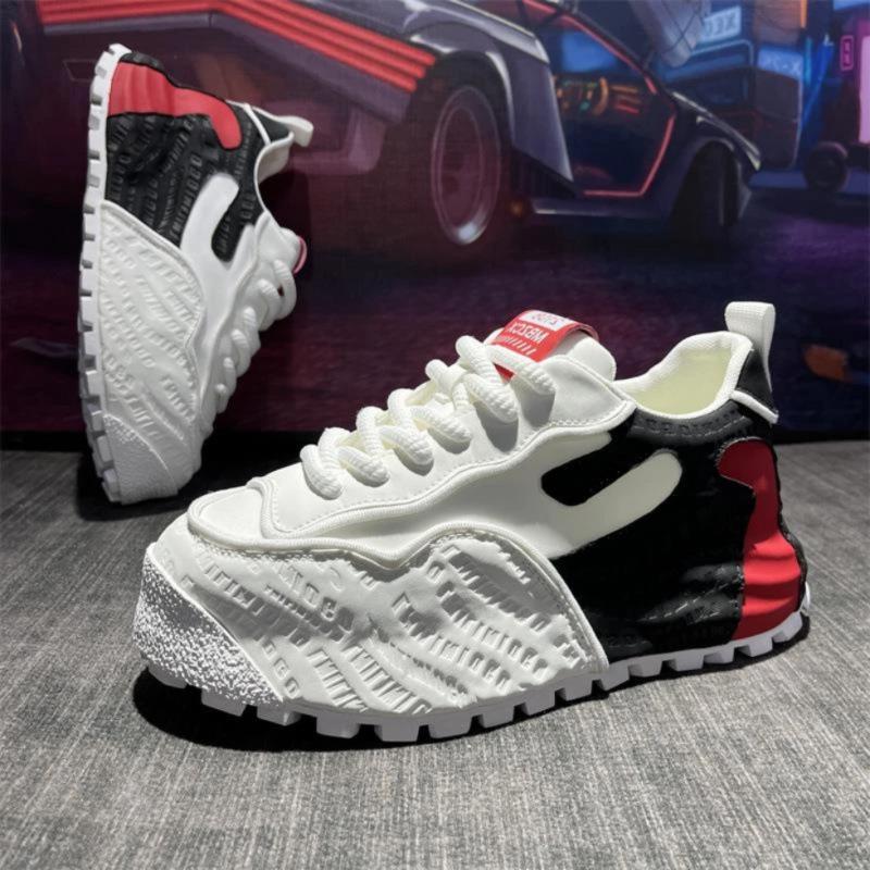 Simple personality and comfortable dad shoes trendy casual campus trendy thick-soled heightening sports shoes
