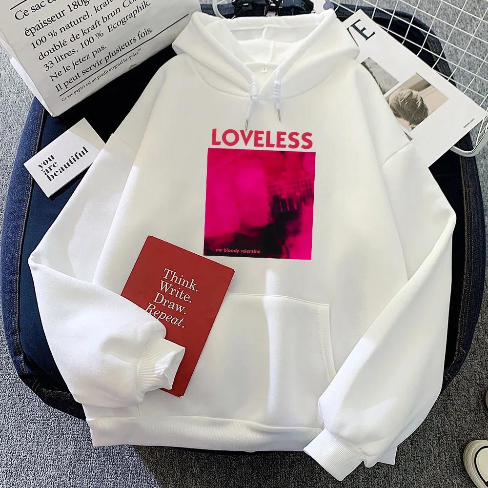Loveless Song Printing Hoody My Bloody Valentine Rock Band Hoodies Moletom Graphic Streetwear Women Clothing