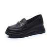 Women's Leather Mary Jane Women's Shoes with Height Increase In Spring, Small Leather Shoes, Nurse Shoes Are Comfortable