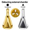 1PC Deburring External Chamfer Tool Stainless Steel Remove Burr Drill Bit for Grinding Angle Trimming Metal Deburr Screw Repair