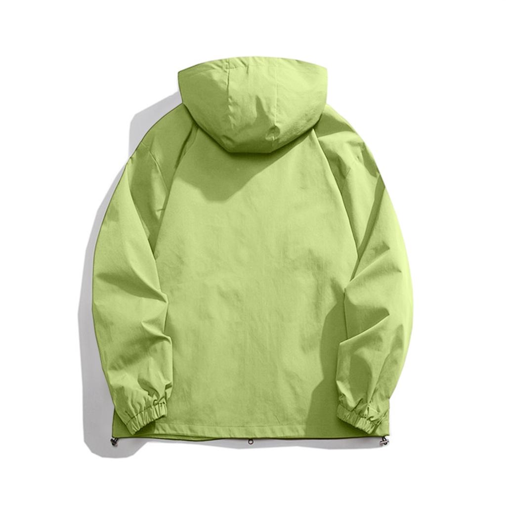 Stand Up Collar  Men's , Warm And Loose, Outdoor Solid Color,  And Breathable, With Thickened Fleece