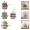 3x Enamel Stockpots Simmering Pot Cookware Vintage Design Cooking Pots for Cooking Induction Cookers Gas Furnaces Kitchen Dining