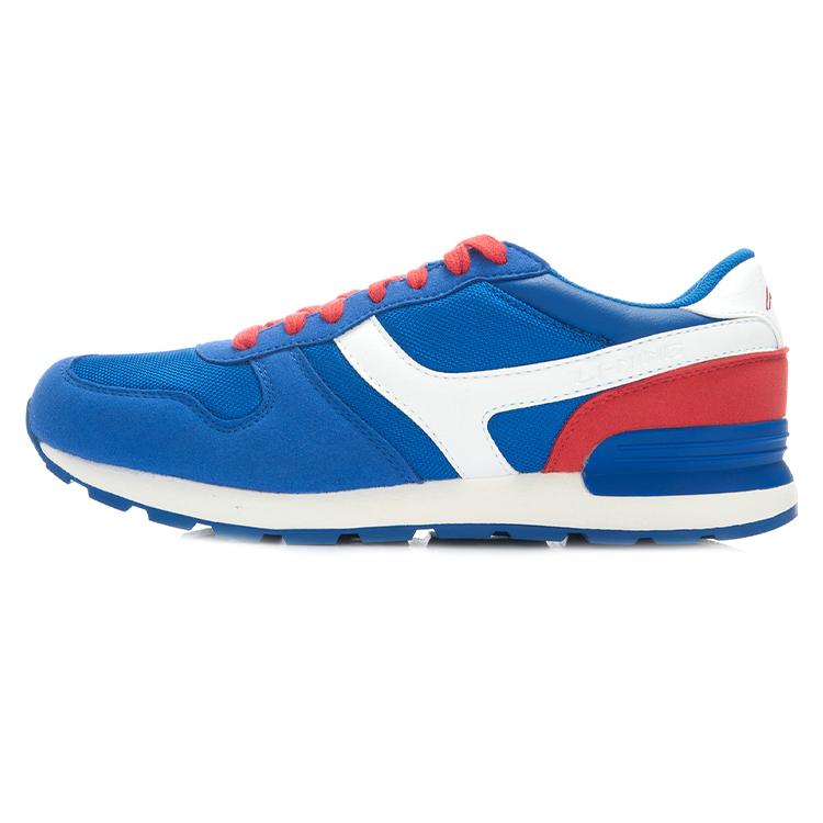 

New LiNing Glory Series Shock Absorbers Slip Resistant Abrasion Resistant Low top Casual Shoes Men s Blue White Red ALCJ069-2 43