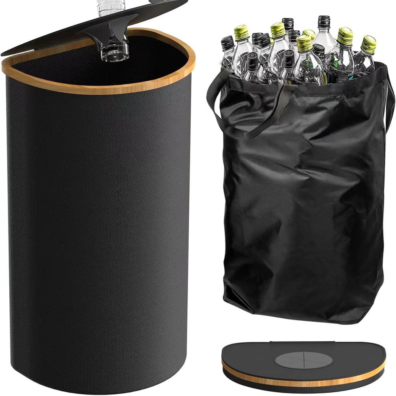 

Водонепроницаемая складная корзина для белья большой вместимости с каркасом для аккуратной корзины для грязной одежды и кухонного хранения чёрный