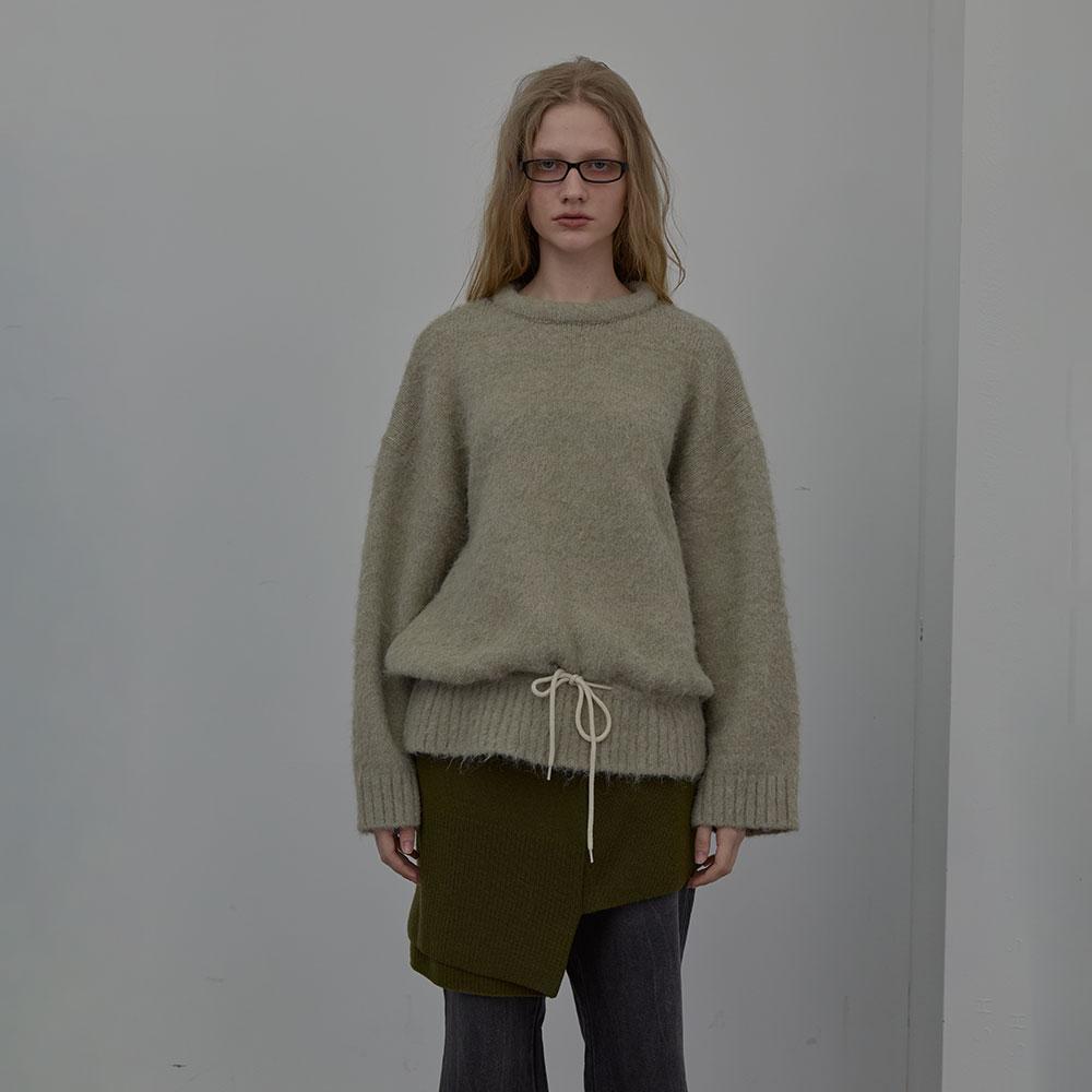 LCDC™ String Detail Knit Top (Beige)