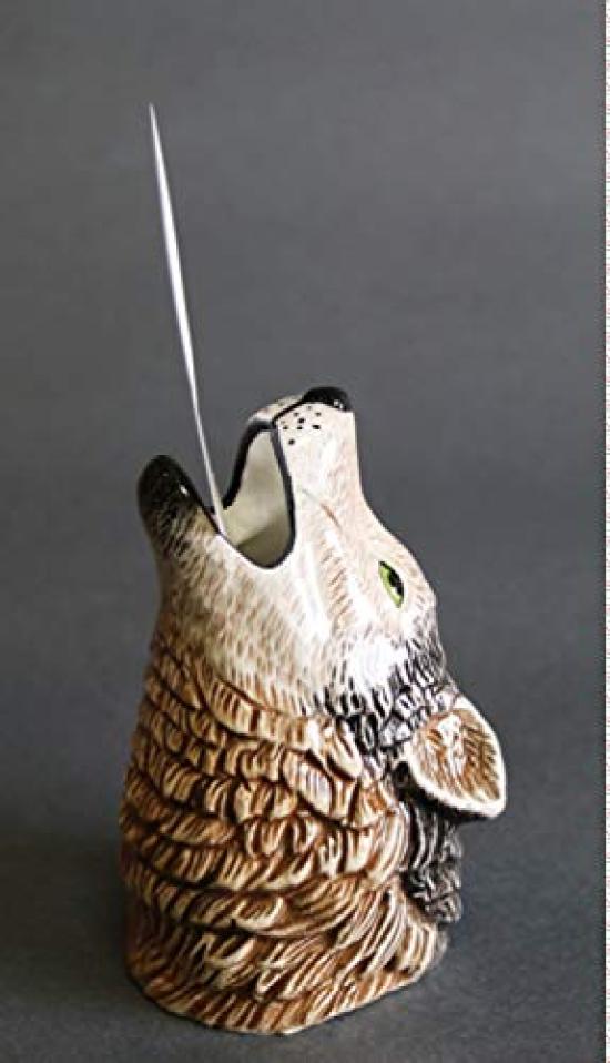 

Global Arrow Animal Vase (C) Wolf Size Approx. 7 H9 F04-0046