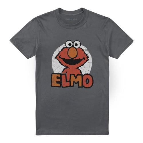Sesame Street Unisex Adult Elmo Name T-Shirt