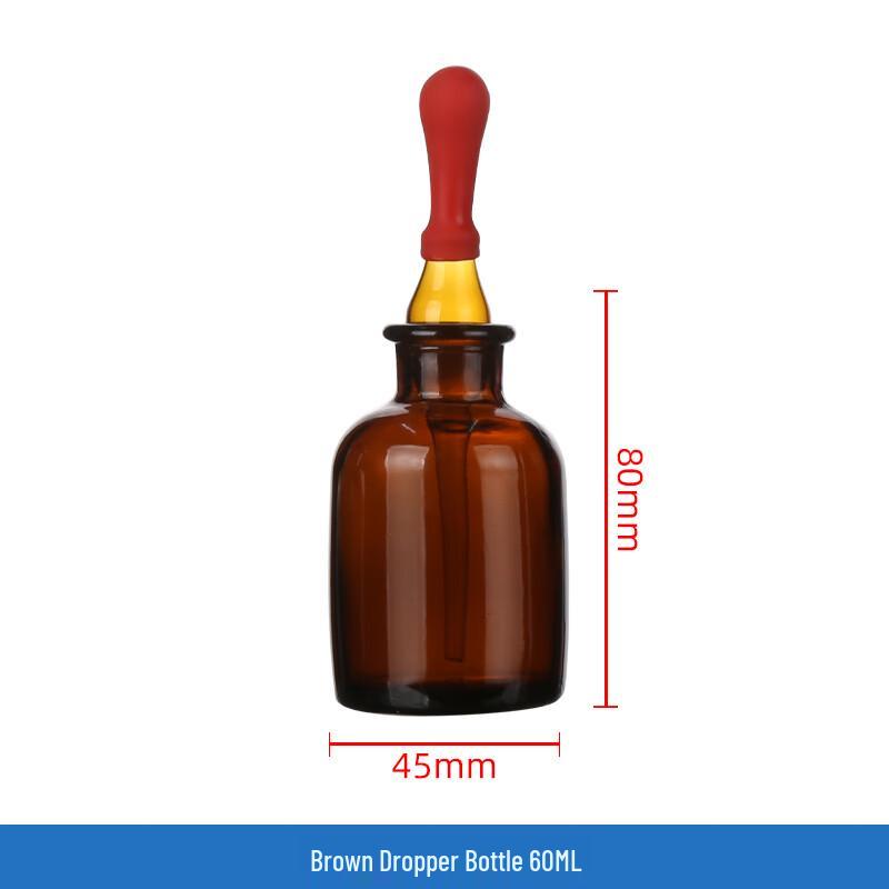 JESERY Glass Dropper Bottle with Red Cap