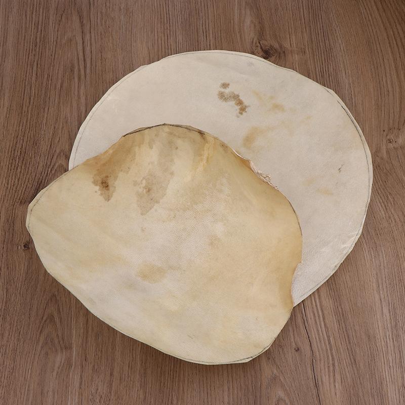 30/35CM Goat Skin Drum Head, Replacement Parts For African Drum, Bongo & Tambourine Percussion Instruments