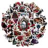 35pcs Gothic Vintage Stickers Elegant Floral DIY Stickers  Stickers For Notebook Luggage Mobile Phone Cup Guitar DIY
