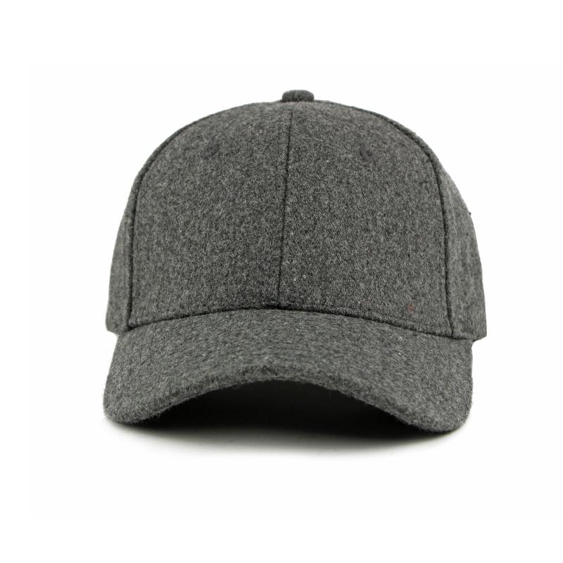 Autumn Winter Wool Cap Men Solid Color Baseball Cap Full Seal Warm Hat