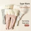 Winter Velvet Thickened Tights with Big Bow for Babies - Knit Cotton Outerwear Base Layer Tights