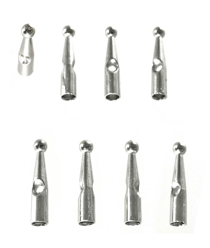 Waki Sangyo Sie sind ein Schirmmacher Tsuyu Spitze Schwertspitze Typ Reparatur Schirmgestell Starker Wind 8 Stück Silber US-001