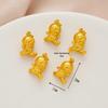Ancient Gold Chinese Good Luck Health Charm Pendant Bracelet Necklace