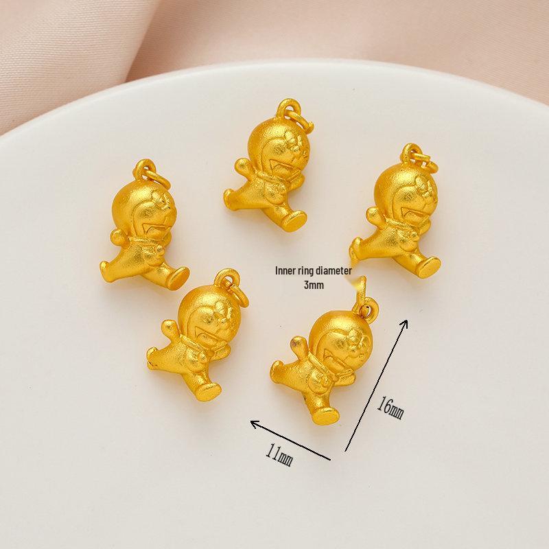 Ancient Gold Chinese Good Luck Health Charm Pendant Bracelet Necklace