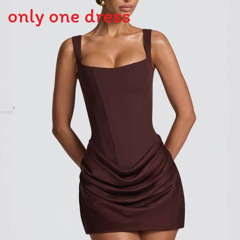 Sexy Sleeveless Wrap Dress With High Waist For Streetwear Fashion