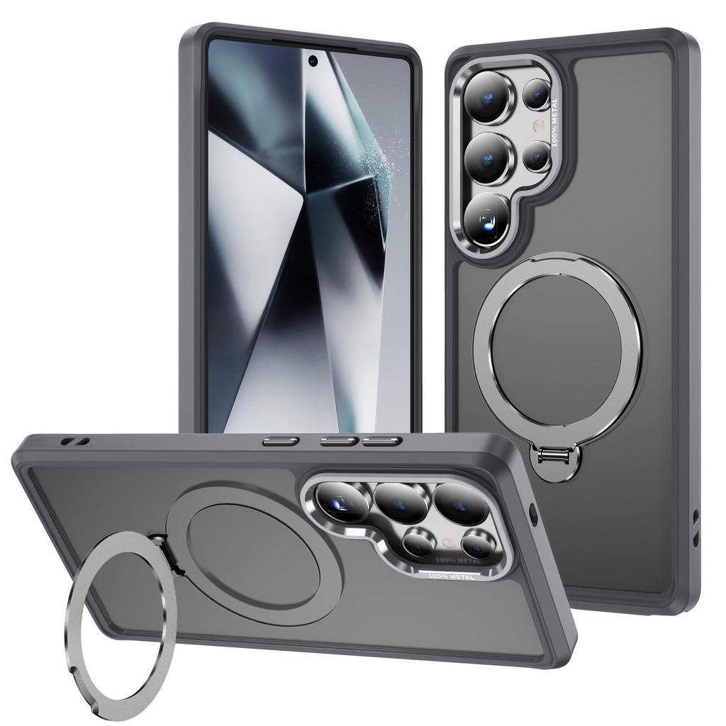 Magnetic 360° Rotating Finger Ring for Samsung S23/S24/S25 Ultra, Skin-Feel Design
