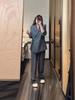 Southeast Asia Spring/Autumn Korean Style Women's Plus Size Casual Suit with Wide-Leg Pants