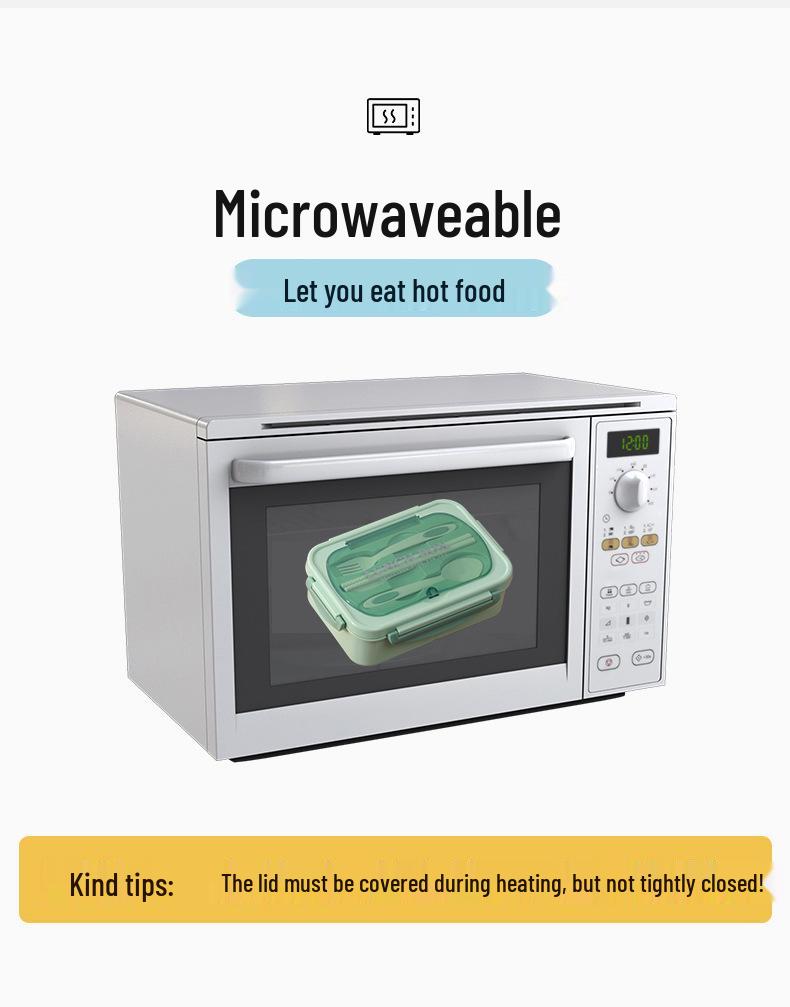 304 Stainless Steel Insulated Bento Box with Divider, Portable and Leak-Proof, Customizable Logo.