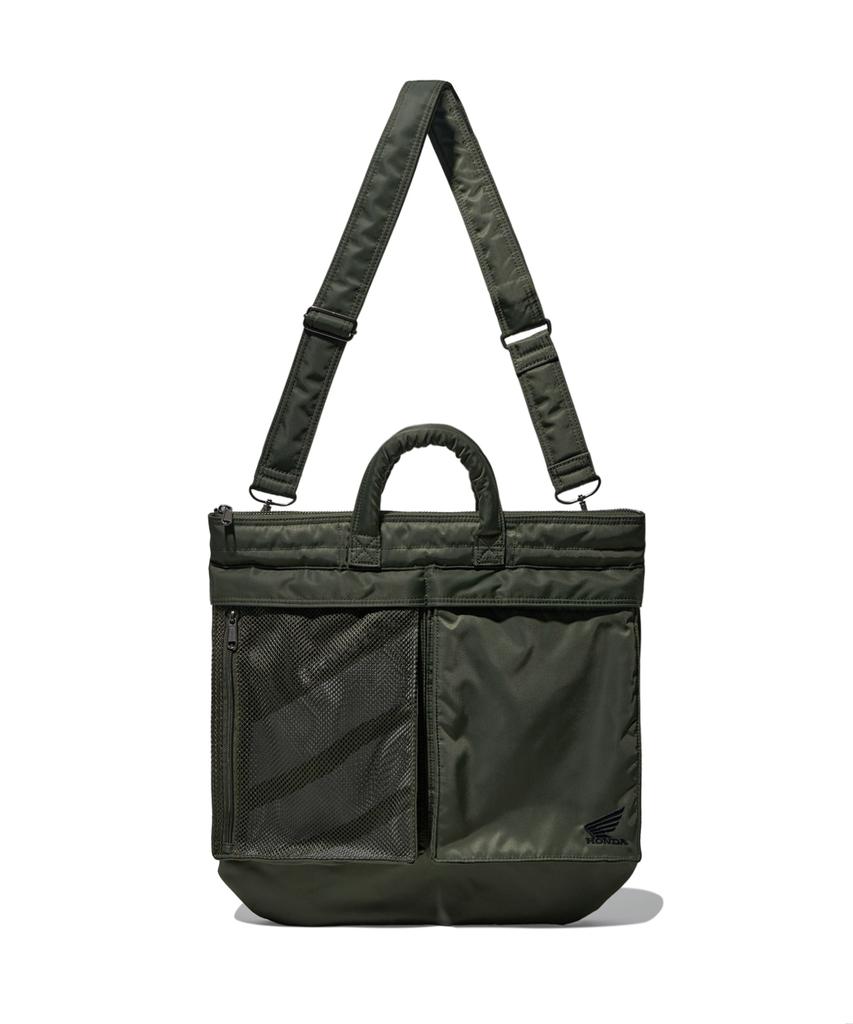 Phyps Motorcycle [2-Way] Honda Multi Pocket Helmet Bag_Khaki