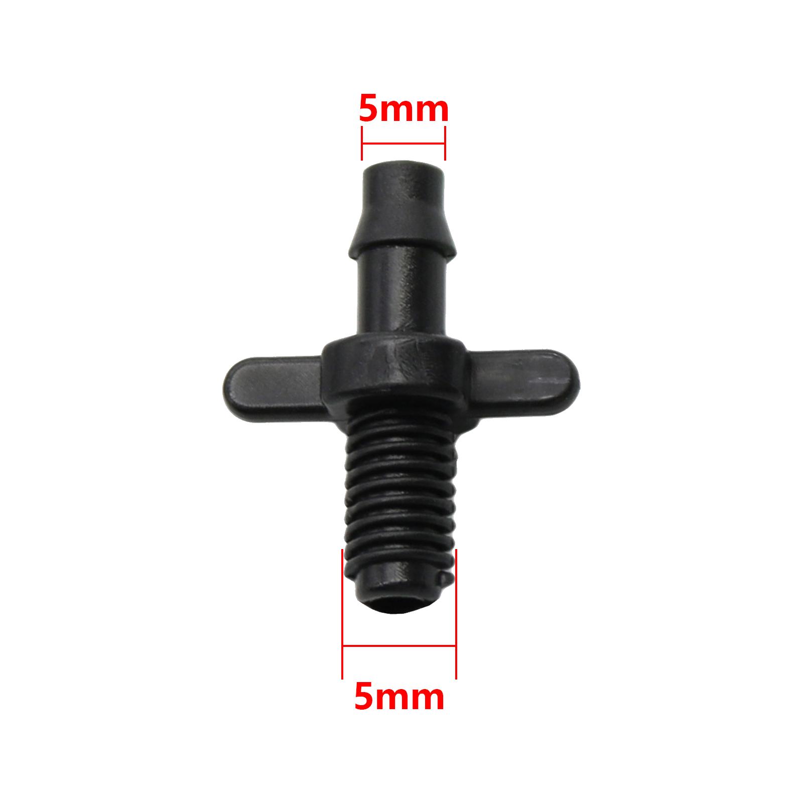 

100 шт. 1/4 , 1/8 колючий соединитель с резьбой для садового микрокапельного орошения, переходные муфты 4/7 мм, 3/5 мм, фитинги для шлангов, соединение для полива Type1