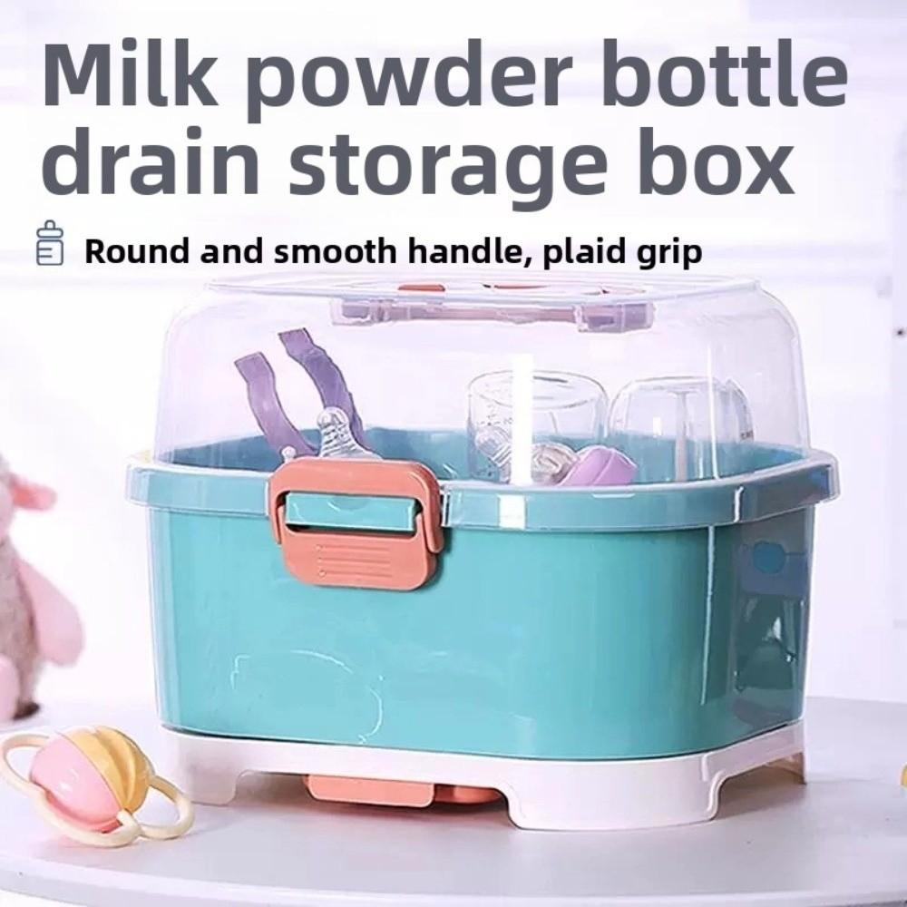 Samll/large Nursing Bottle Storage Box Dustproof Baby Bottle Organizer  Dinnerware Organizer