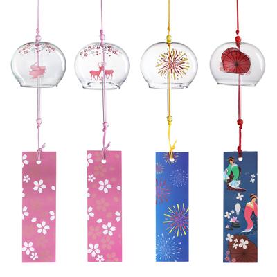 Wind Chimes A Summer Tradition Glass Wind Chimes Wind Chimes Soothing Sounds Japanese Style Stylish and Cute Cool Hanging Wind Chimes Set of 4 Floral