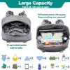 Foldable Waterproof Mommy Backpack with Bed - Multifunctional Large Capacity for Mother and Baby.