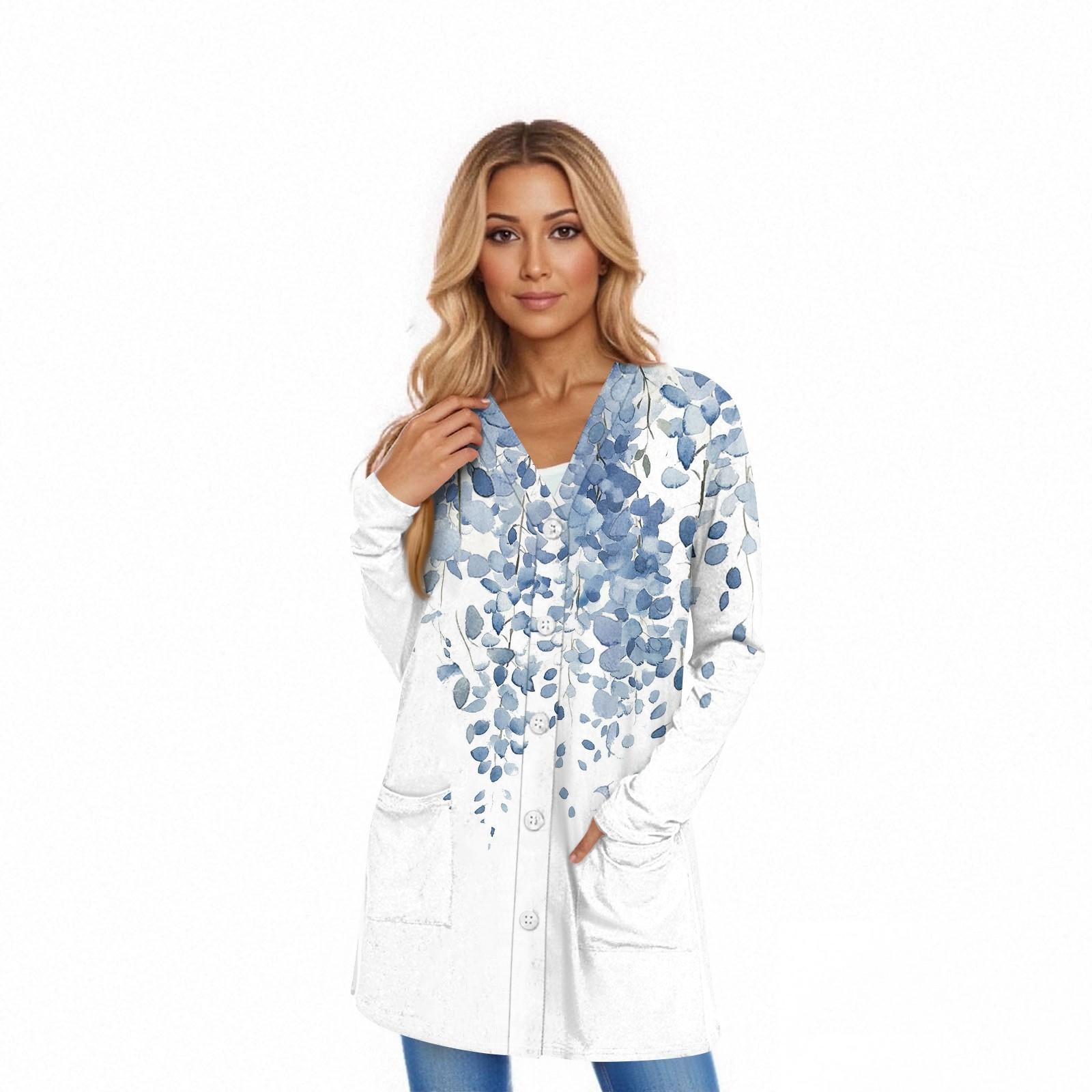 

Женский кардиган с длинным рукавом, повседневная куртка с карманами, топ S