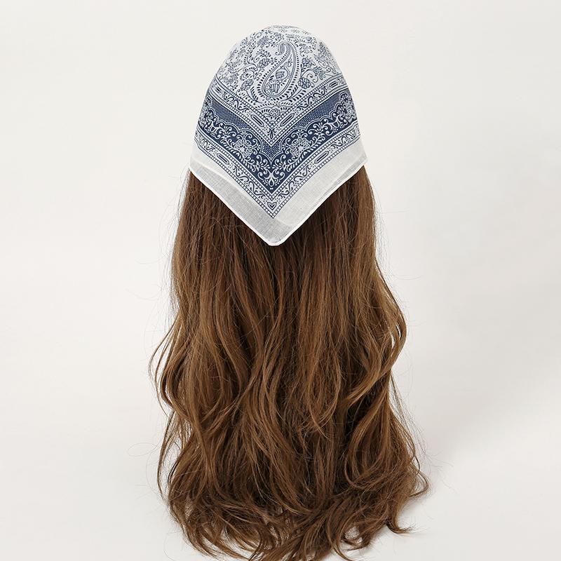 Fashion Paisley Print Cotton Hairbands Scarf Women  New Elagant Bandana Neck Kerchief Head Bands Foulard Female Scarfs