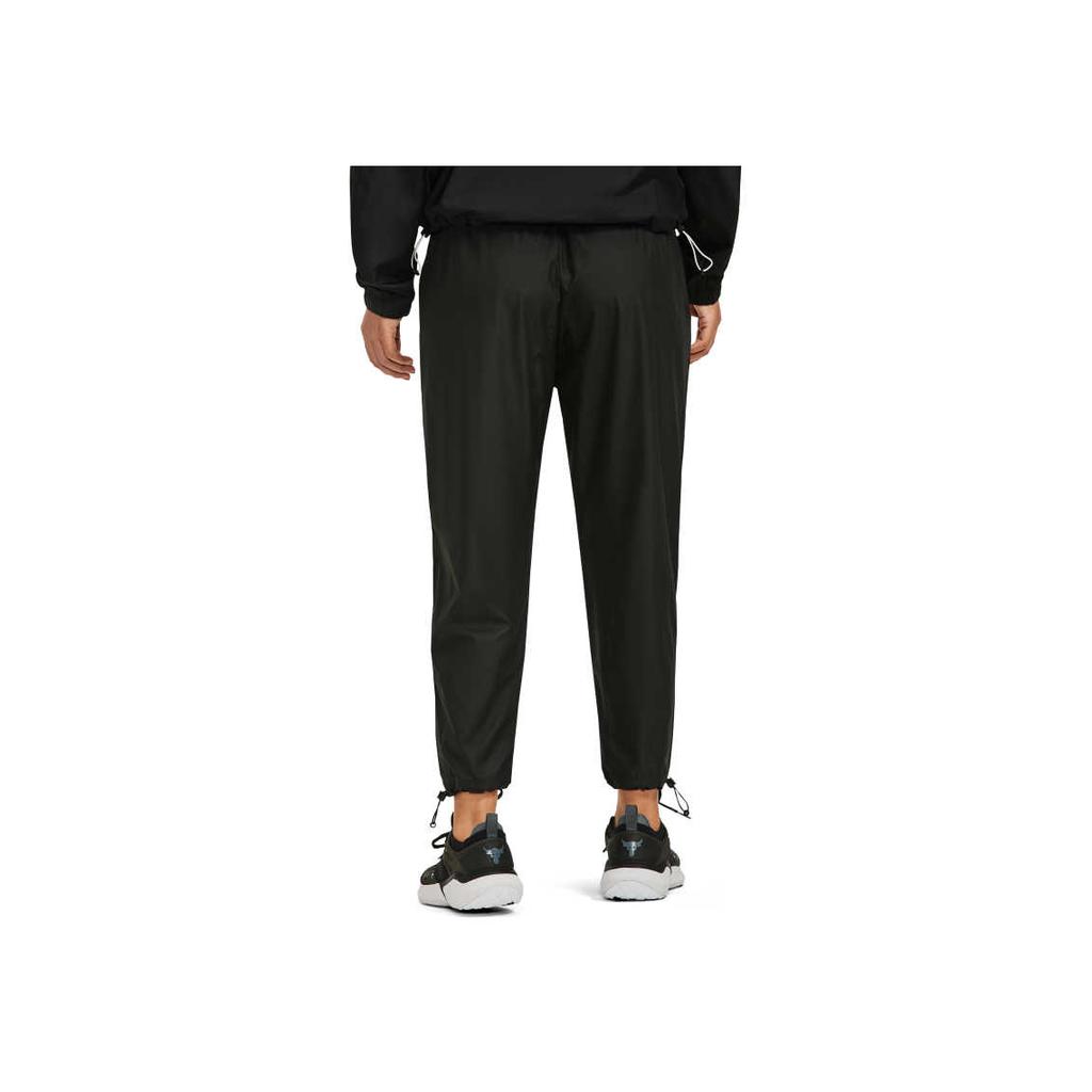 Under Armour Solid Color Woven Straight Leg Pants Women Bottoms Black 1373593-002