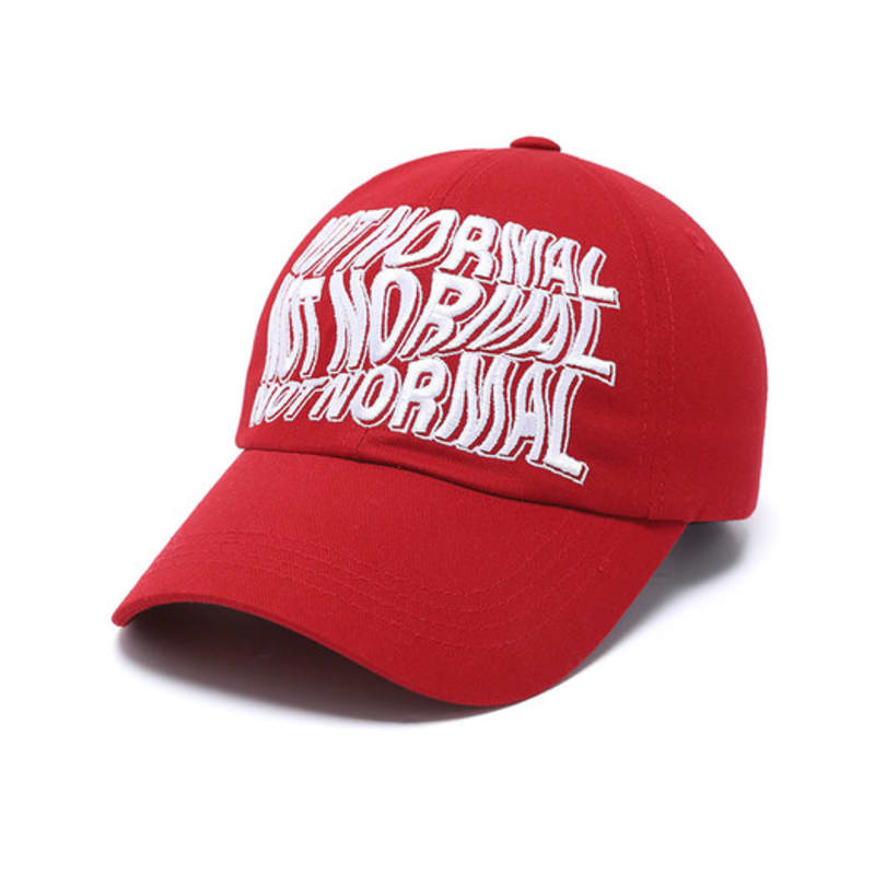 ODDBALLS CLUB Not Normal Wave Ball Cap Red