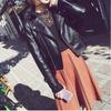 Modische Damen Slim Fit PU Lederjacke für Frühling und Herbst, Kurze und Vielseitige Jacke
