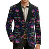 Herren Druck Kord Warm Taschen Anzugjacke Cardigan Herren Freizeitanzug