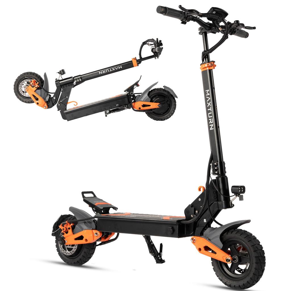 MAXTURN X1 Adult City Commuting Electric Scooter 48V15.6Ah Battery 1000W Motor All-Terrain Off-Road Tires E-Scooter